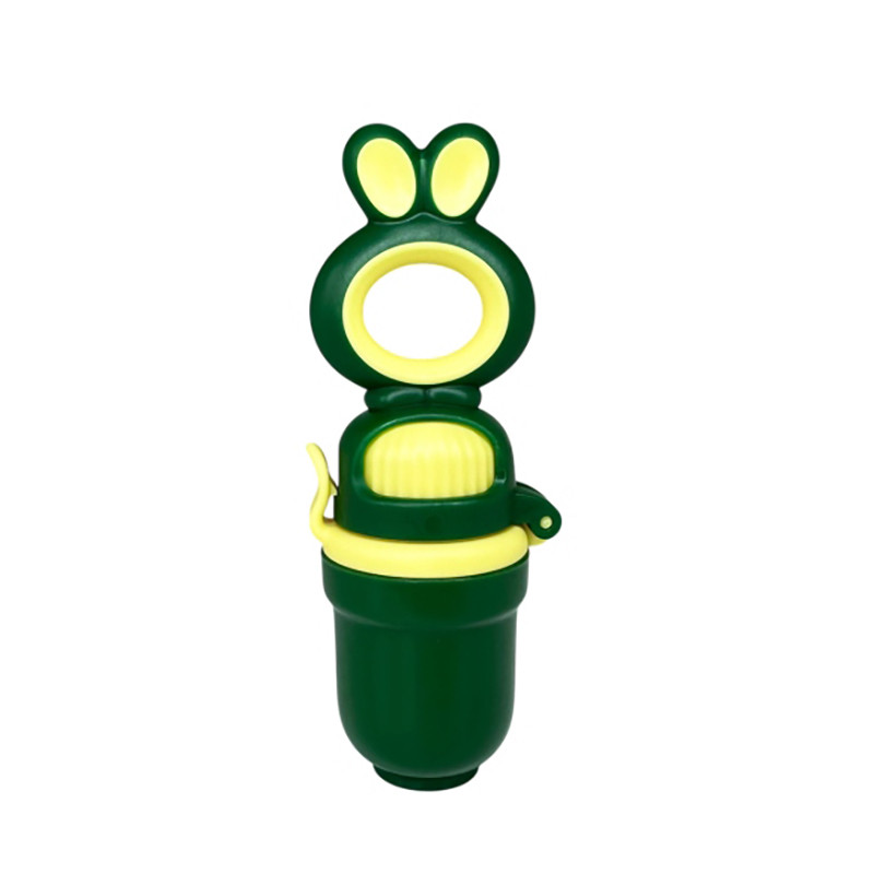 Ниблер для прикорма младенцев Mega Zayka MGZ-0011(Green) с поршнем