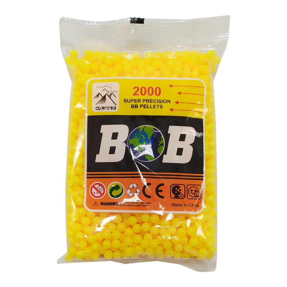 Пластикові кульки для дитячої зброї Bambi G208669-CB-2000T, 6 мм у пакеті