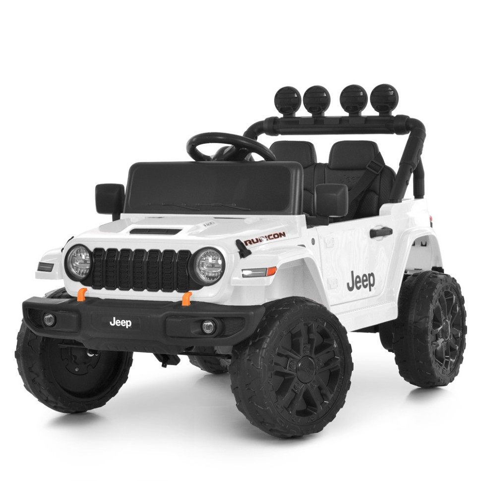 Дитячий електромобіль Джип Bambi M 6312EBLR-1(24V) до 30 кг, білий