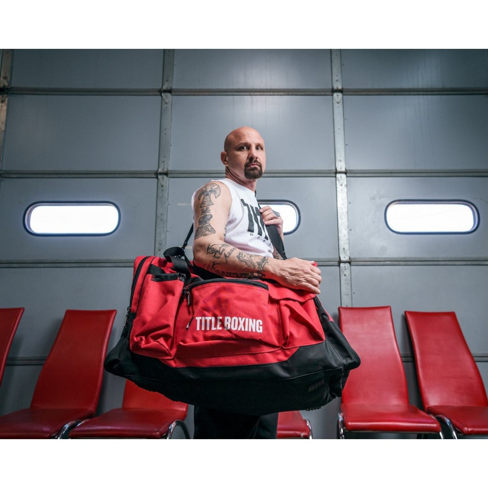 Спортивная сумка Boxing Deluxe Gear Bag TITLE TBAG45 RD/BK, Red 70 л