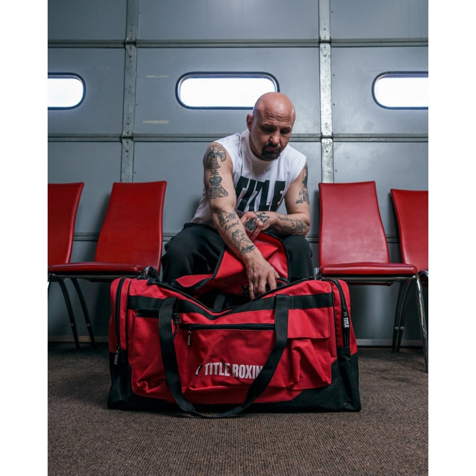 Спортивная сумка Boxing Deluxe Gear Bag TITLE TBAG45 RD/BK, Red 70 л