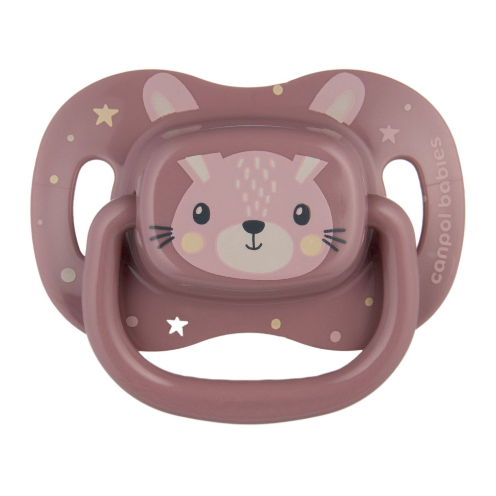 Пустышка силиконовая симметричная Cute animals Canpol babies 34/926_pin 18+ месяцев