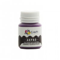 Акрилова фарба для декору Матова Art Craft AP-4876 20 мл Темно-пурпурний