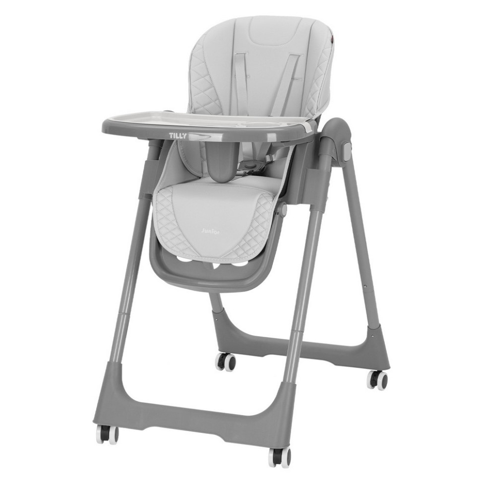 Детский стульчик для кормления Junior Tilly T-671 Light Grey, до 15 кг