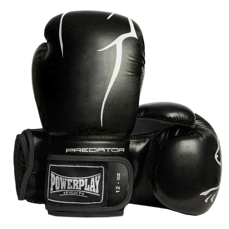 Боксерские перчатки 3018 Jaguar PowerPlay PP_3018_8oz_Black, размер 8 унций