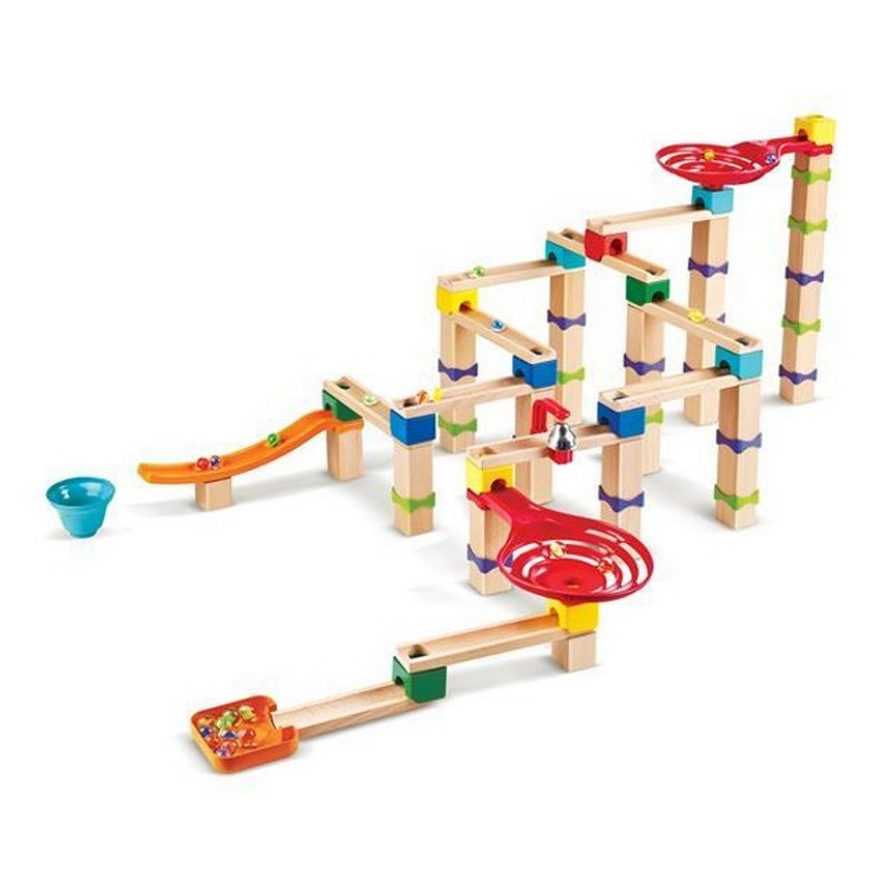 Конструктор-лабиринт Marble Run Трюки и повороты Hape E1100 129 элементов