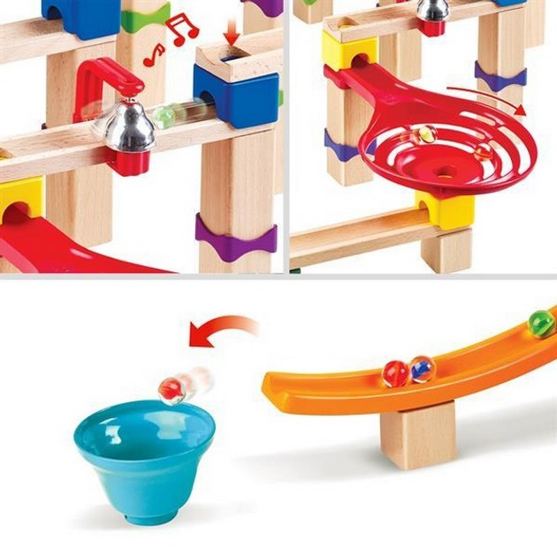 Конструктор-лабиринт Marble Run Трюки и повороты Hape E1100 129 элементов