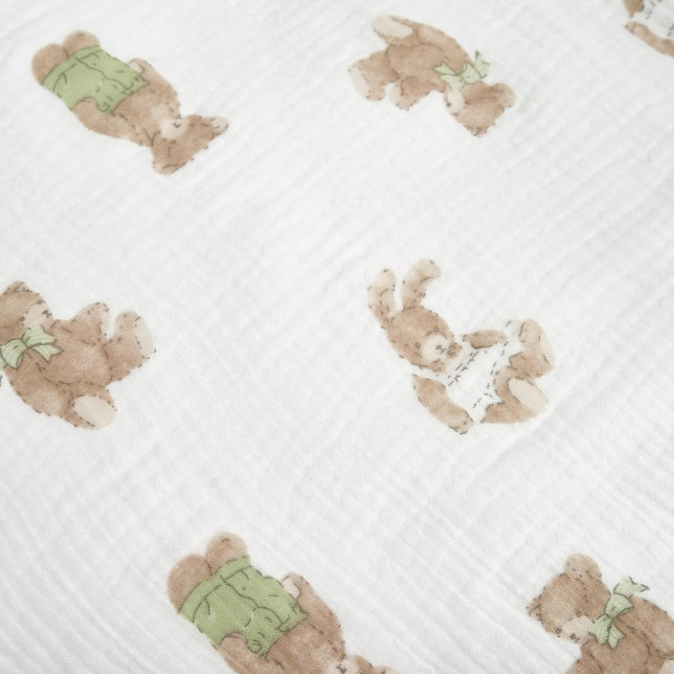 Постельный комплект белья Muslin Print Bear Twins 3031-TMP-202B 4 элемента