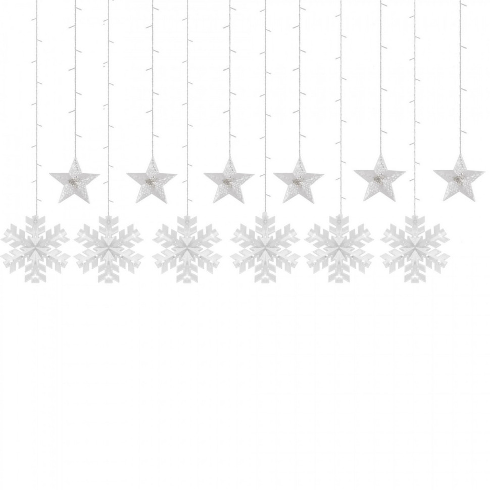Гірлянда бахрома вулична Springos CL4019, 2.7 м 138 LED, Mix