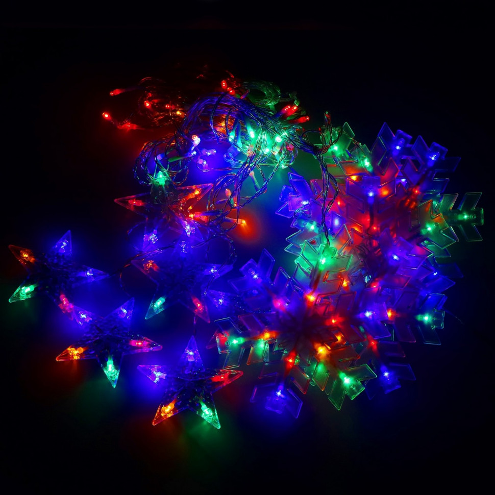 Гірлянда бахрома вулична Springos CL4019, 2.7 м 138 LED, Mix