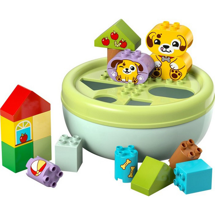 Конструктор DUPLO My First Сортировщик фигурок: дом для щенков LEGO 10441LG 17 деталей