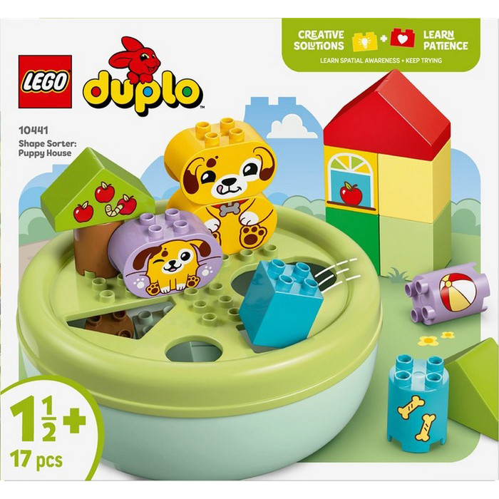 Конструктор DUPLO My First Сортировщик фигурок: дом для щенков LEGO 10441LG 17 деталей