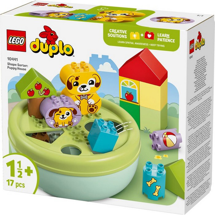 Конструктор DUPLO My First Сортировщик фигурок: дом для щенков LEGO 10441LG 17 деталей