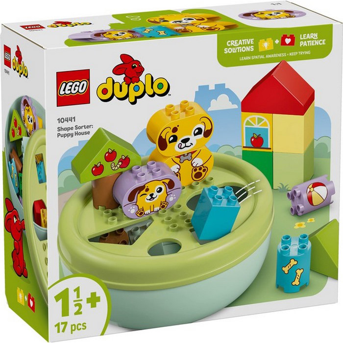 Конструктор DUPLO My First Сортировщик фигурок: дом для щенков LEGO 10441LG 17 деталей