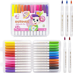 Детские Фломастеры "Water color pen" Bambi 228-24(Pink) 24 цвета