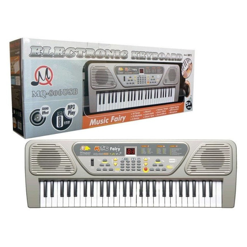 Дитячий синтезатор MQ-806USB з мікрофоном, 54 клавіші по цене 1 208 грн.