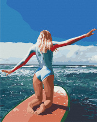 Картина по номерам Art Craft "Серфинг на Бали" 38х50 см 10226-AC