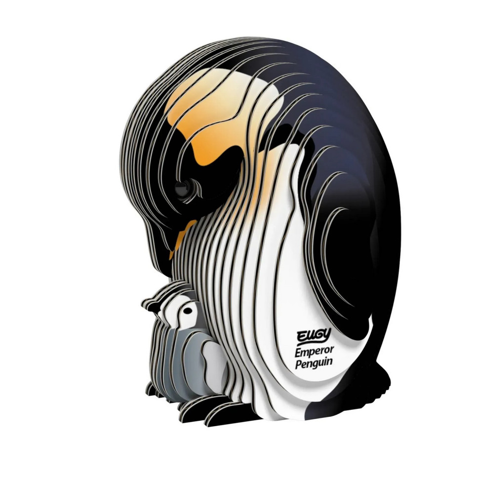 Збірна картонна 3D модель Зоопарк: Пінгвін імператорський EUGY XEG-131, 6х4,7х4,8 см