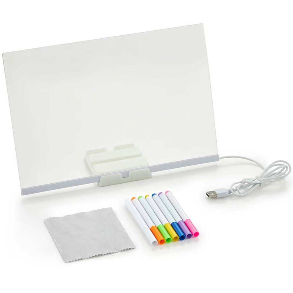 Світлодіодна дошка для нотаток і малювання Bambi DIY3020, розмір 30х20 см