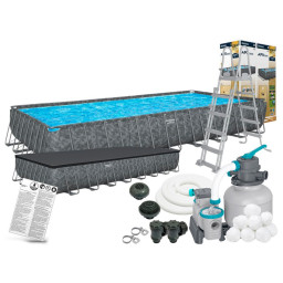 Басейн каркасний прямокутний Bestway 561KJ 956х132 см, 52231 л