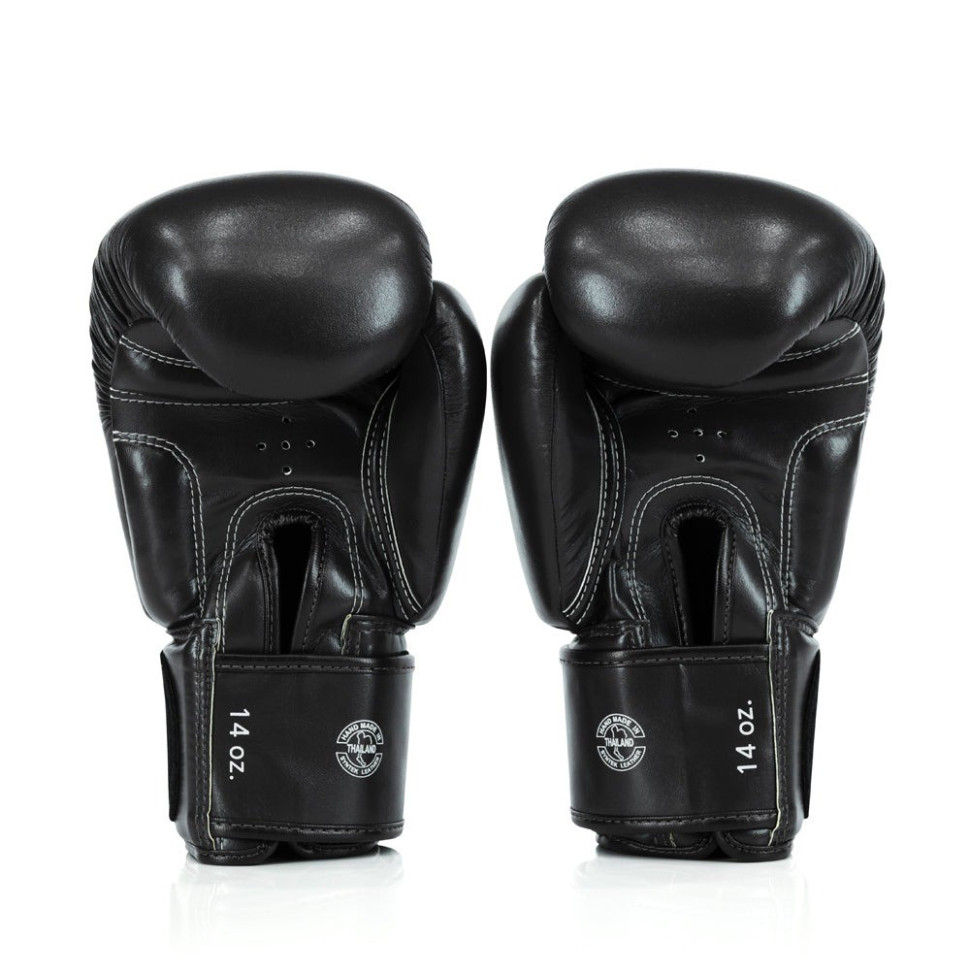Боксерські рукавиці BGV27 Fairtex BGV27_12oz_Black 12 унцій (бинти в комплекті)