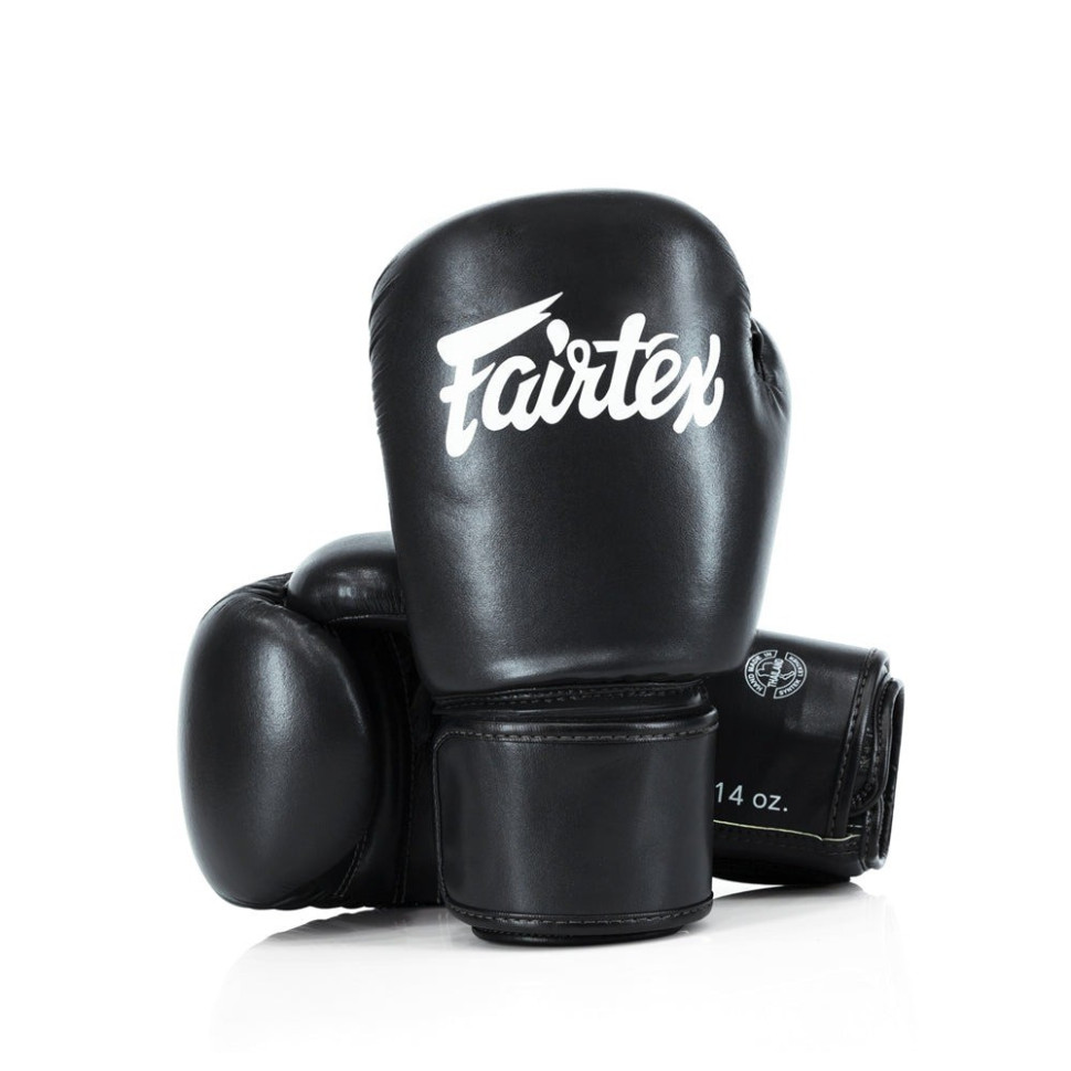Боксерські рукавиці BGV27 Fairtex BGV27_12oz_Black 12 унцій (бинти в комплекті)