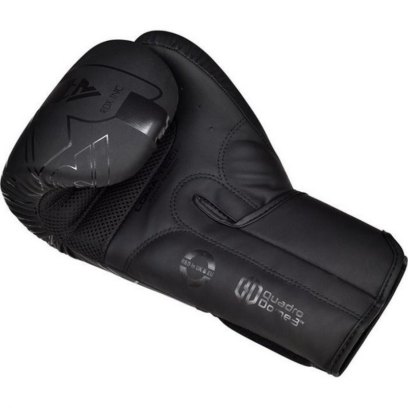 Боксерські рукавиці F6 Kara Matte RDX Inc Limited BGR-F6MB-8OZ, Black 8 унцій (капа в комплекті)