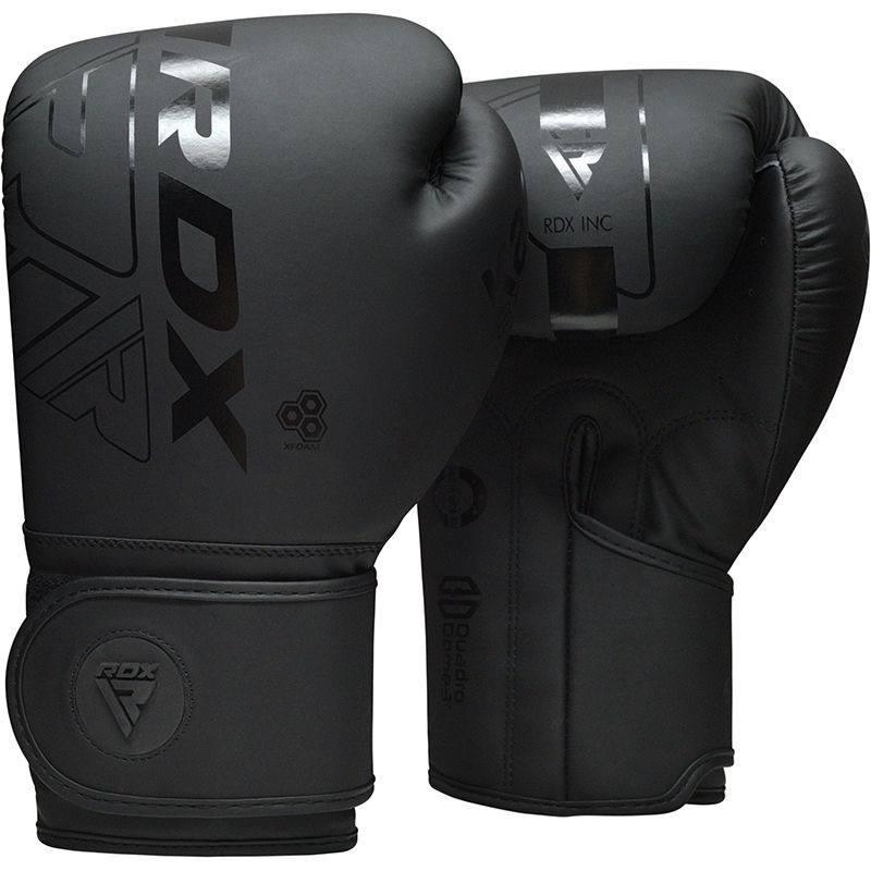 Боксерські рукавиці F6 Kara Matte RDX Inc Limited BGR-F6MB-8OZ, Black 8 унцій (капа в комплекті)