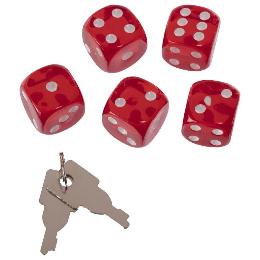 Набір для покеру LasVegas Bambi 3321TT 500 фішок 5 кубиків, фішка дилера