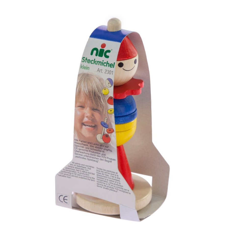 Пірамідка Збірний чоловічок nic NIC2301 дерев'яна