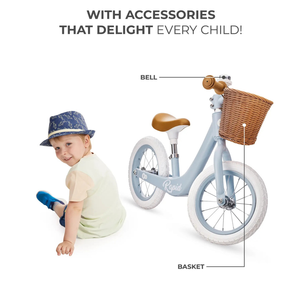 Дитячий Біговел Rapid 2 Kinderkraft KRRAPI02BLU0000 Blue Breeze