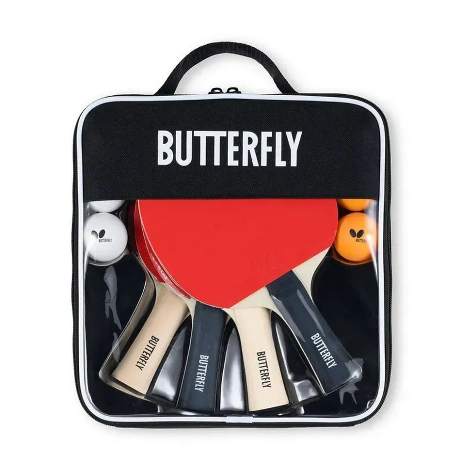 Набор для настольного тенниса Racket Set Easy 4 ракетки, 6 мячей 6257643202 Butterfly 932198