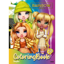 Детская книга-раскраска "Rainbow" Идейка LCB10 со стикерами