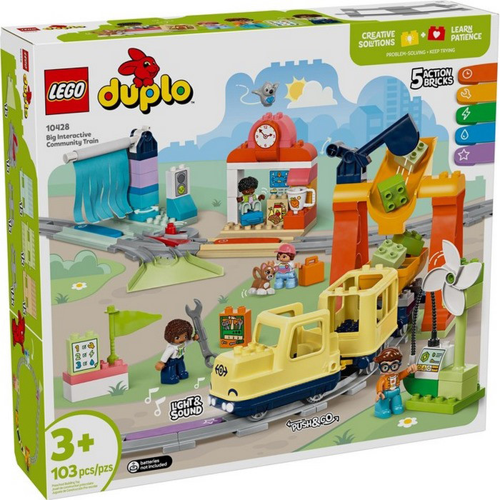 Конструктор DUPLO Town Большой интерактивный общественный поезд LEGO 10428- 103 детали