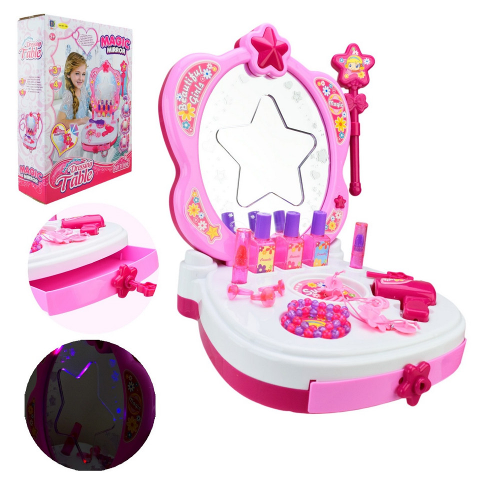 Дитячий туалетний столик Bambi 661-125 світло, звук, паличка, фен, гребінець
