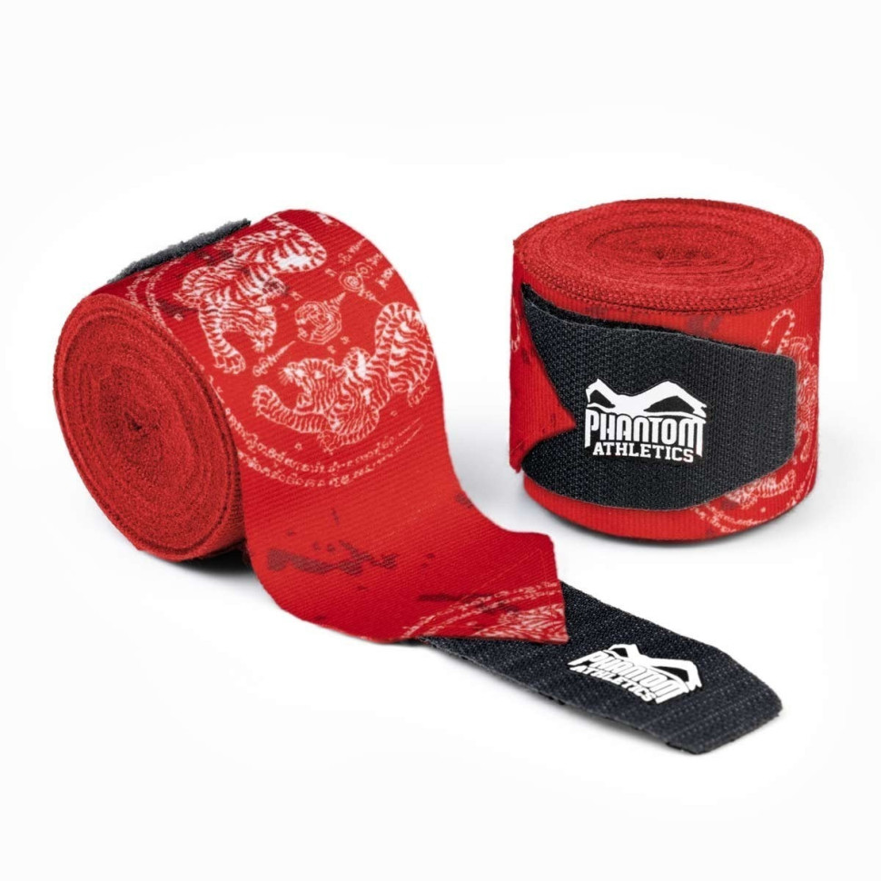 Бинты для бокса Muay Thai Phantom PHWR2762 Red 400 см 4 метра
