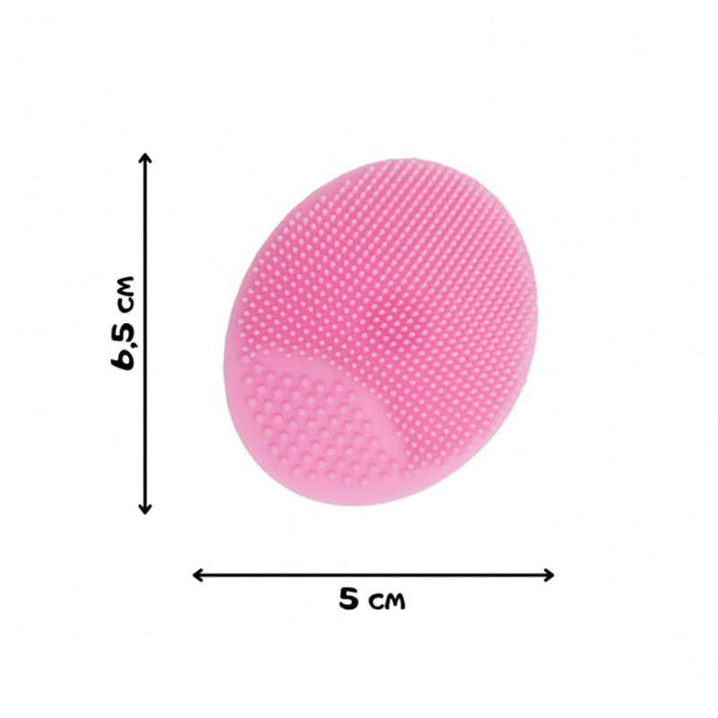 Силіконова мочалка для купання новонароджених Mega Zayka MGZ-0923(PInk)