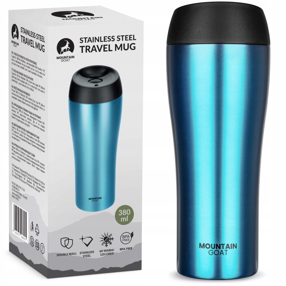 Термокружка Travel Mountain Goat P-5905973406932 Blue 0.38 мл