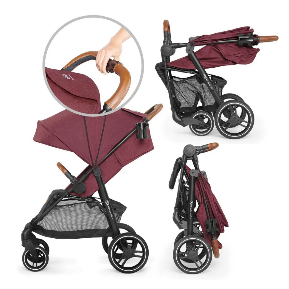 Прогулочная коляска Kinderkraft KKWGRANBRG000N Grande 2020 Burgundy