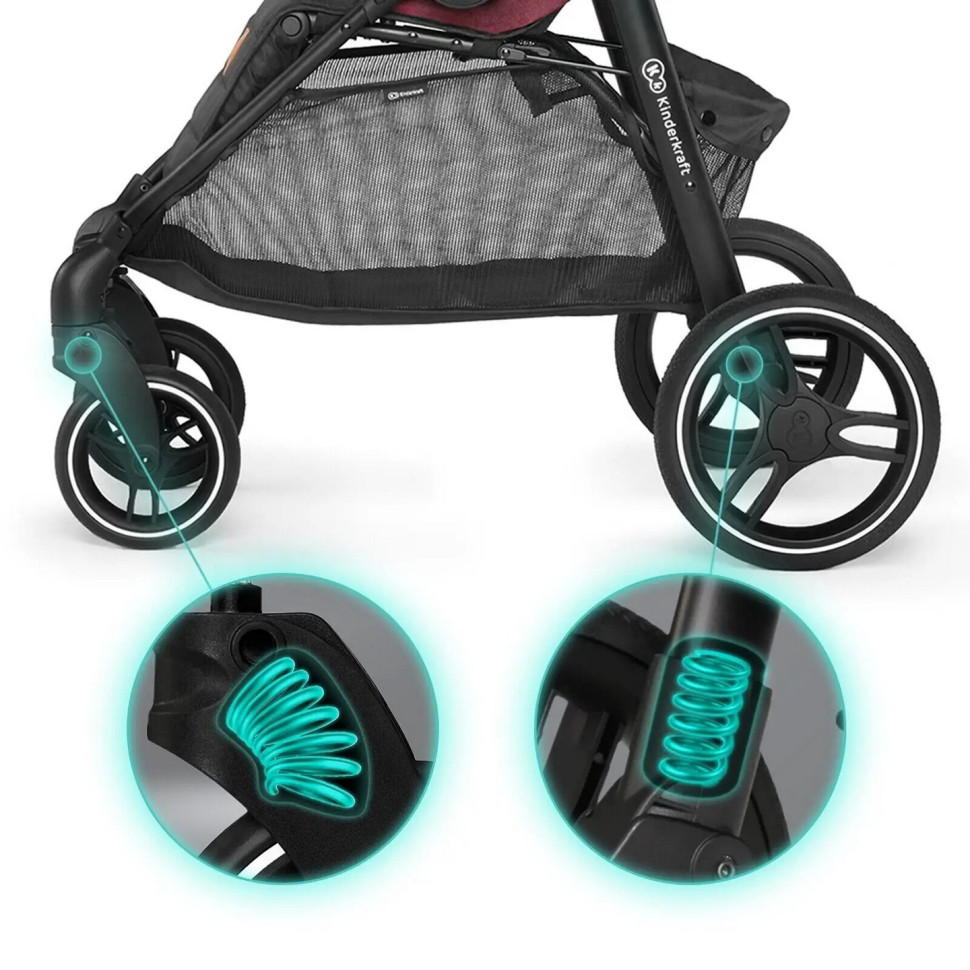 Прогулочная коляска Kinderkraft KKWGRANBRG000N Grande 2020 Burgundy
