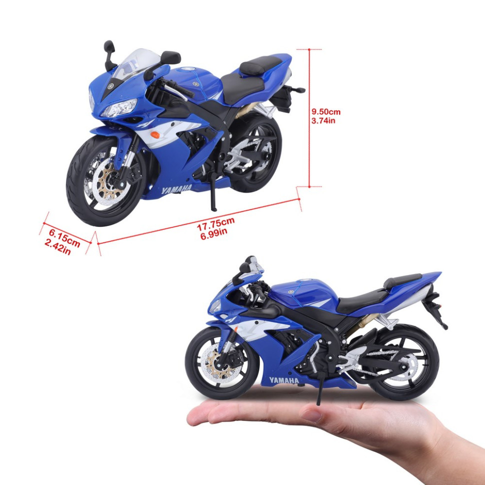 Модель мотоцикла Yamaha YZF-R1 Maisto 31101-17 (1:12) 