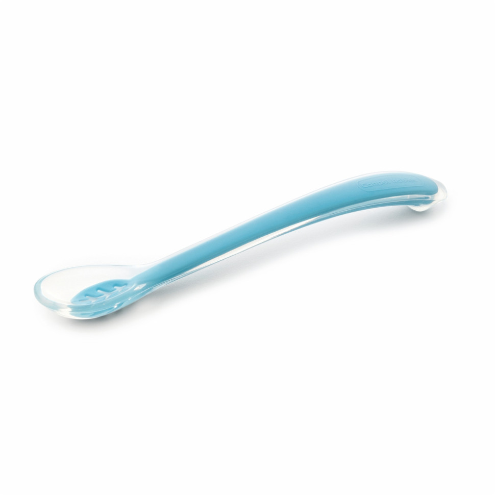 Дитяча силіконова ложечка Canpol babies 51/010_blu блакитна