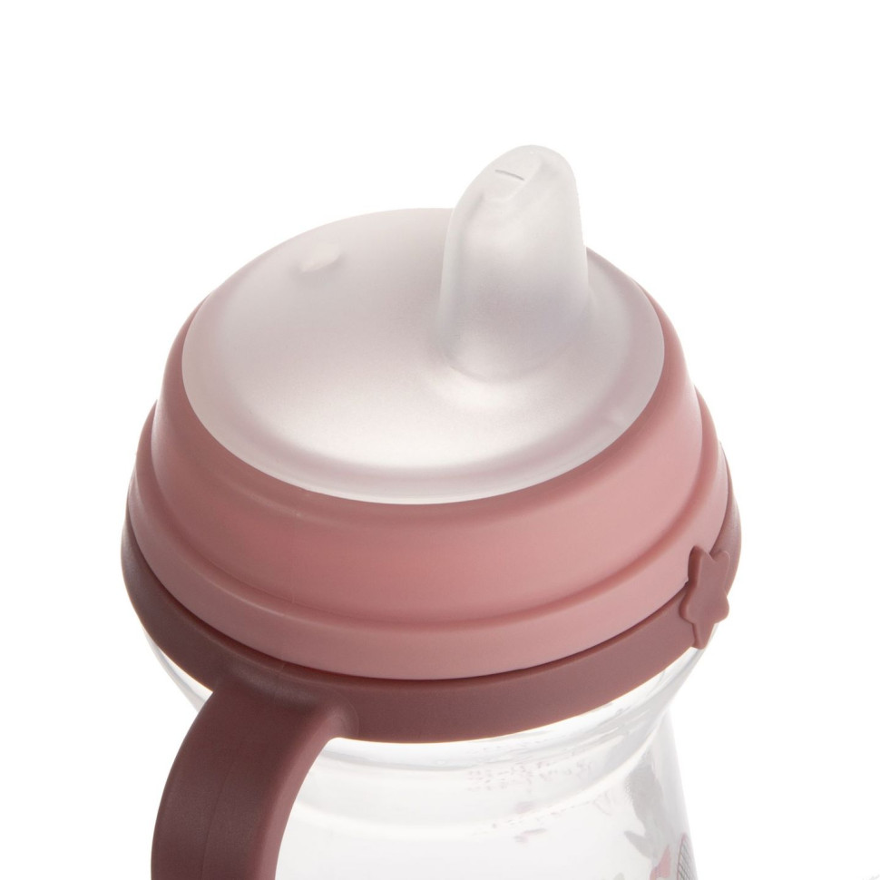 Кружка тренувальна з силіконовим носиком Bonjour Paris FirstCup Canpol babies 56/613_pin 250 мл