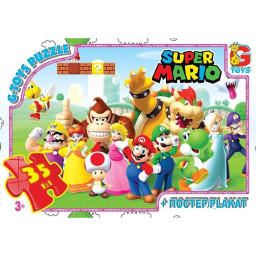 Пазл детский "Марио" G-Toys MAR02, 35 элементов