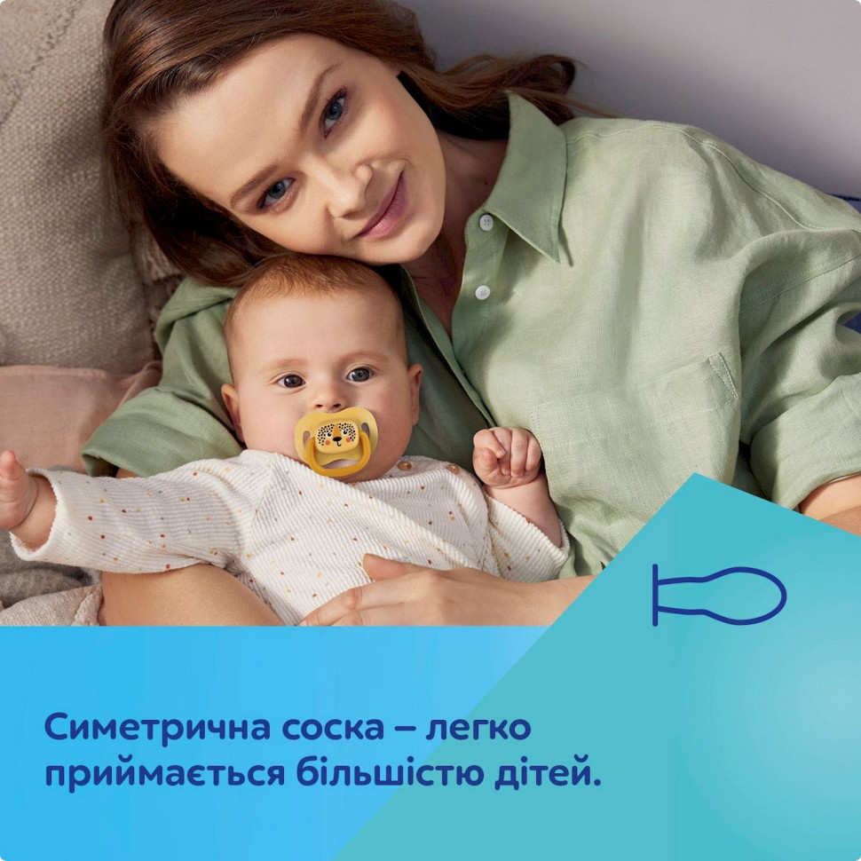 Пустышка силиконовая симметричная Панда BabiesBoo Canpol babies 34/928_whi 6-18 месяцев
