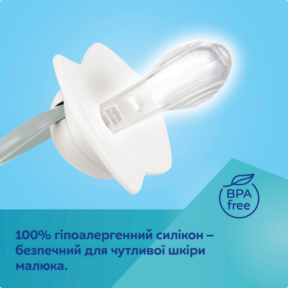 Пустышка силиконовая симметричная Панда BabiesBoo Canpol babies 34/928_whi 6-18 месяцев