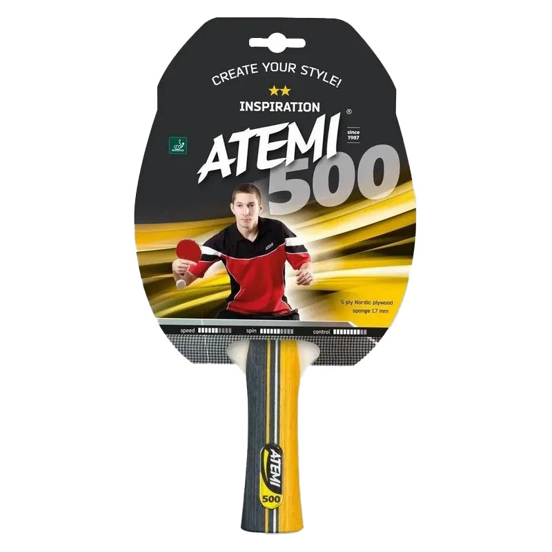 Ракетка для настольного тенниса 500C ATEMI 10041
