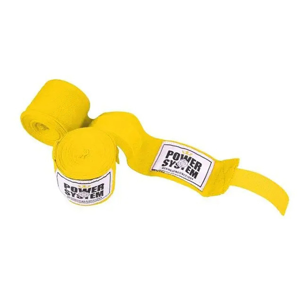 Бинти для боксу Power System PS-3404_Yellow (4 м)
