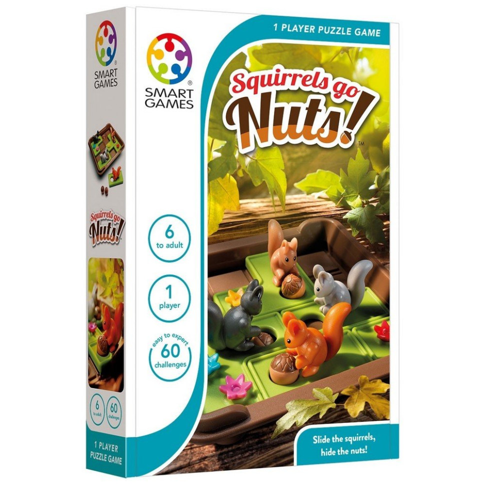 Гра-головоломка Вперед за горіхами! Smart Games SG 425, 60 завдань