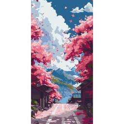 Картина по номерам "Весенний пейзаж" Art Craft 11570-AC 40х80 см